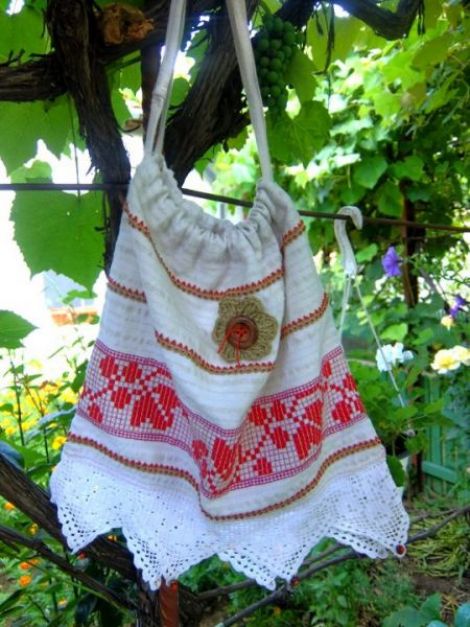 Traista - Sac - Motiv Etnic - Traditional - Canepa