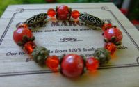 Romantic Red - Bratara Elastica - Retro - Vintage 
