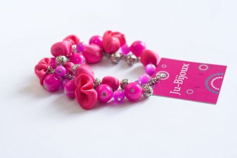 Bratara "Cyclamen Grapes"
