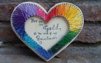 Decoratiune handmade Rainbow Love