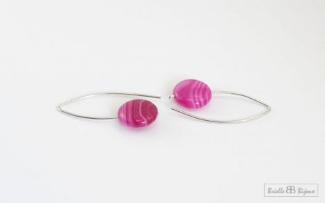 Cercei Agate Fuchsia