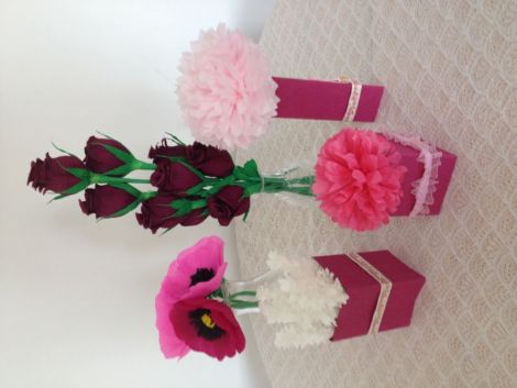Aranjament floral cu trandafiri
