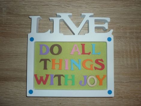 Tablou cu litere quilling mesaj motivational