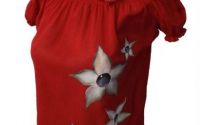 Bluza incretita pictata manual Red