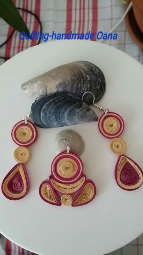 Set quilling-cercei si pandativ