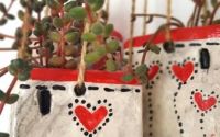 Ceramic house Hanging Planter