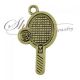 Pandantiv racheta de tenis bronz antic
