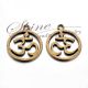 Charm Ohm bronz antichizat