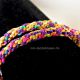 Bratara - colier Kumihimo multicolor