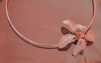 Colier statement cu floare de argint