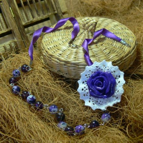 Colier Rosa Purple