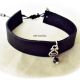 bratara piele neagra cu nod culisant
