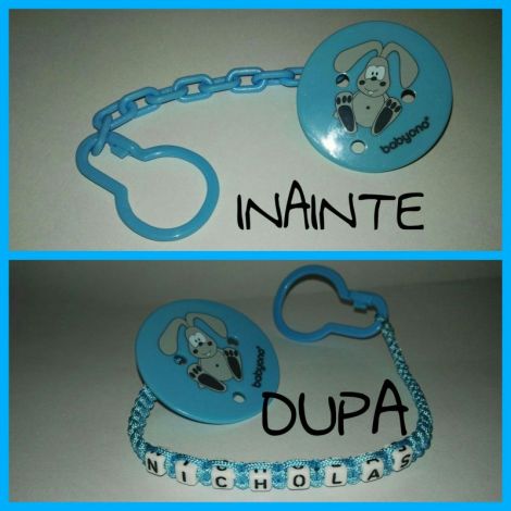 Snur suzeta handmade personalizat