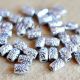 Distantier tibetan argintiu antic 7.5x5mm