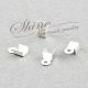 Capat de snur argintiu 6x3x2.3mm