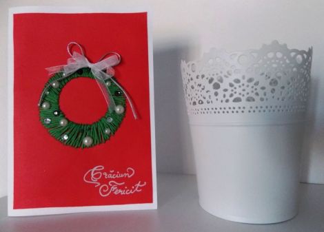 Felicitare Craciun - coronita