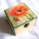 Cutie din lemn - maci - 