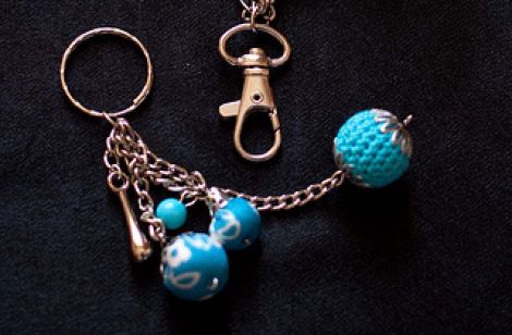 Breloc "Turquoise Beads"