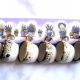Cuier din lemn natural lavanda 
