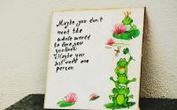 Placuta din lemn Frog