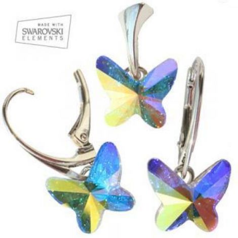Set argint with Swarovski Elements