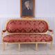 Sofa Madame Pompadour din lemn masiv auriu