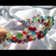 Color Boom Tiara din cristale colorate