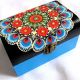 Cutie lemn cu motiv traditional 