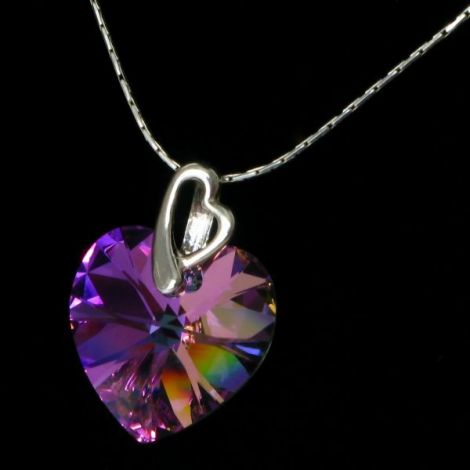 Pandantiv Swarovski Inima Vitrail Light