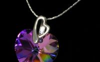 Pandantiv Swarovski Inima Vitrail Light