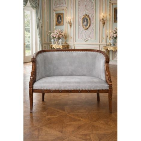 SOFA EMPIRE DIN LEMN MAHON CU CAPETE DE LEBADA