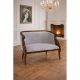 SOFA EMPIRE DIN LEMN MAHON CU CAPETE DE LEBADA 