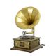 GRAMOFON DEOSEBIT PLACAT CU INCRUSTATII METALICE A