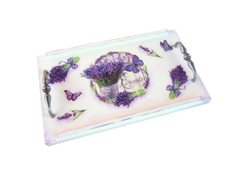 Tava lemn - motiv lavanda - 1499