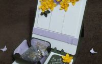 Felicitare martisor PRIMAVARA cu saculet lavanda