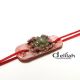 Bratara martisor cu peridot si cupru