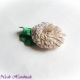 Trandafir alb de primavara - brosa floare martisor
