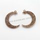Pandantiv luna bronz antichizat 37x8x2mm