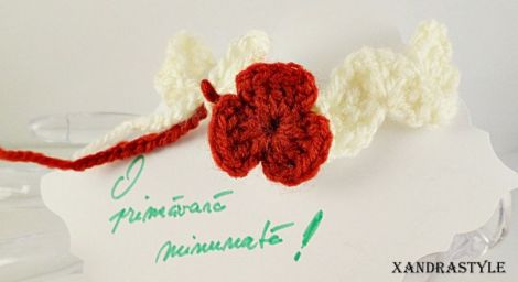 Bratara crosetata Martisor