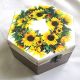 Cutie din lemn -floarea soarelui-