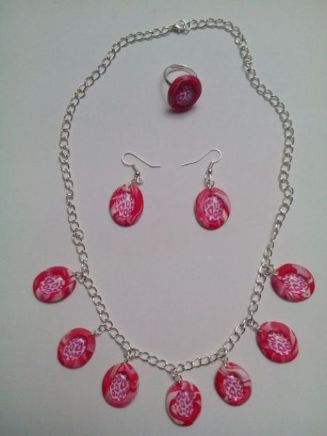 Set colier + cercei +inel