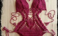 Costum de Baie sau Body crosetat manual