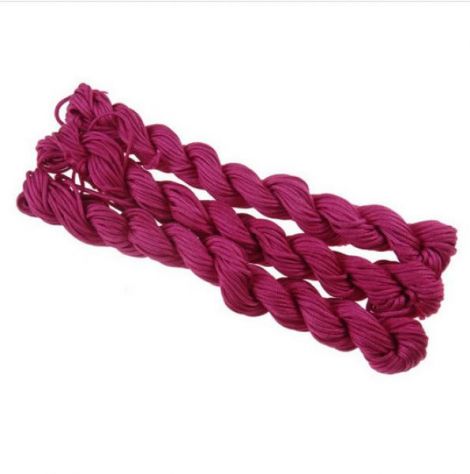 27m snur nylon tip Shamballa 1mm - HOT PINK