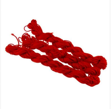 27m snur nylon tip Shamballa 1mm - RED