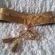 Curea piele naturala aurie nr 2 Gucci Style