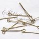 Ace cu bucla bronz 2cm 50 bucati