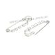Ac de brosa cu 5 gauri platinum 50x16.5x4.5mm
