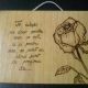 Placuta decorativa cu mesaj personalizat