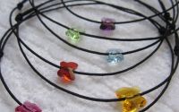 Bratari snur negru cu cristale swarovski