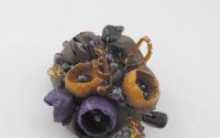 Mov flower brooch